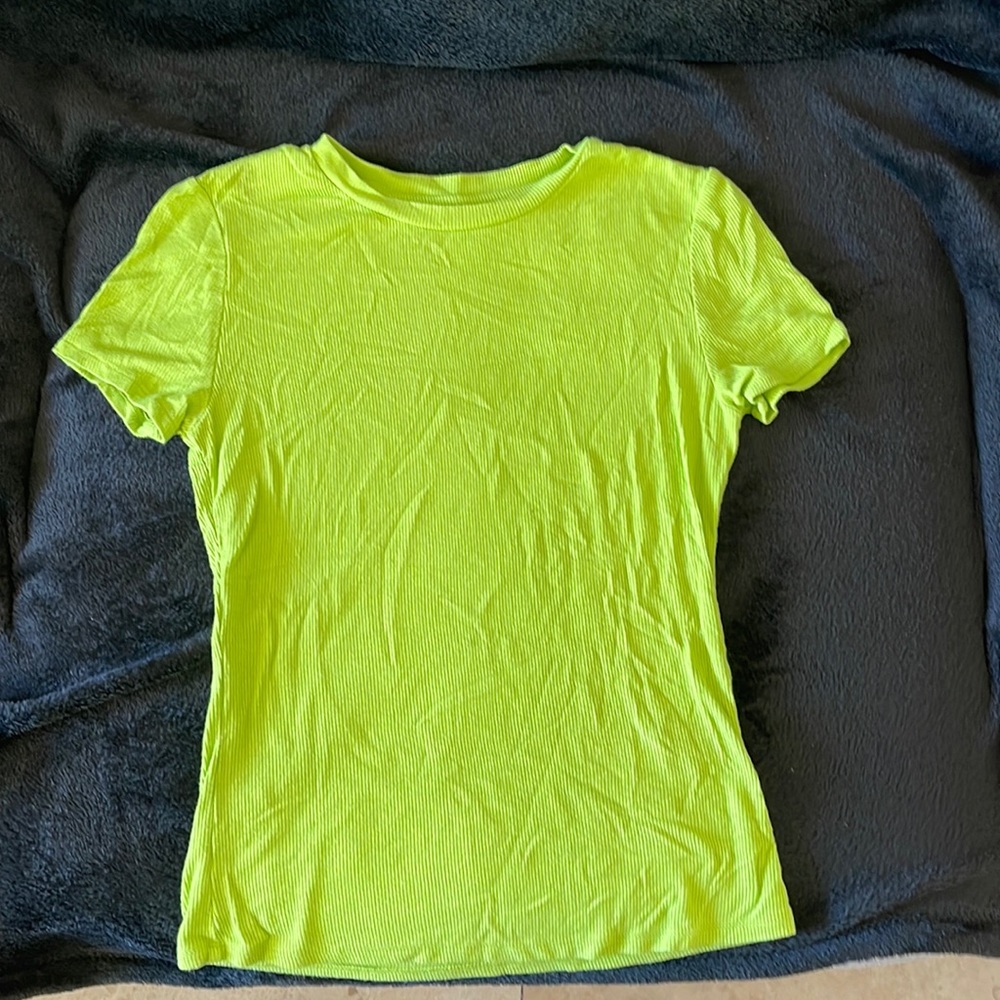 Lime green shirt